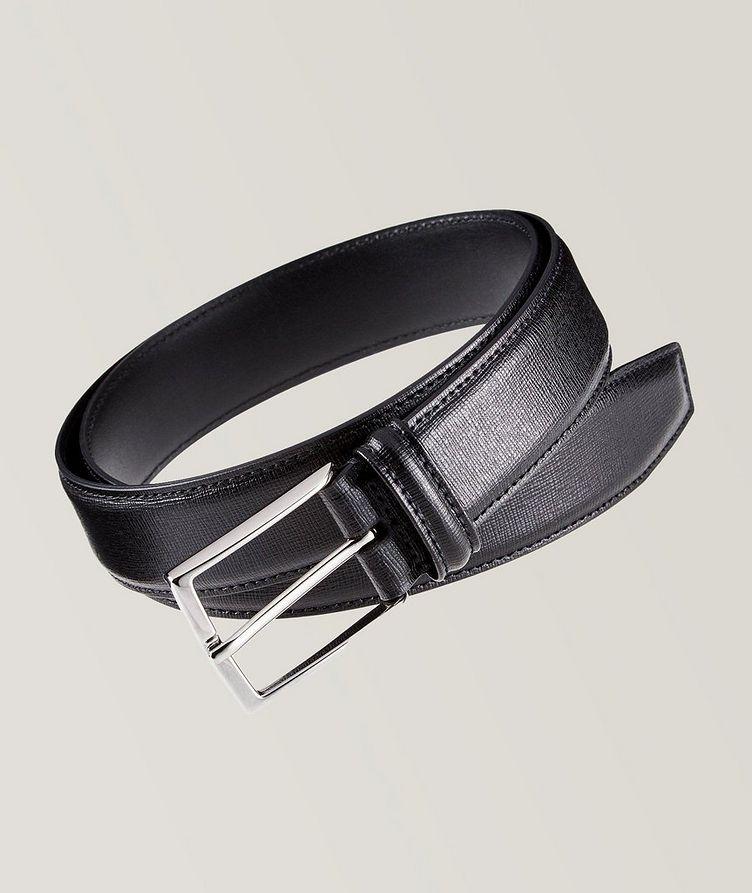 Saffiano Leather Square Pin-Buckle Belt image 0