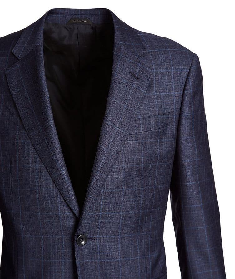 Soft Construction Windowpane Wool Suit image 1