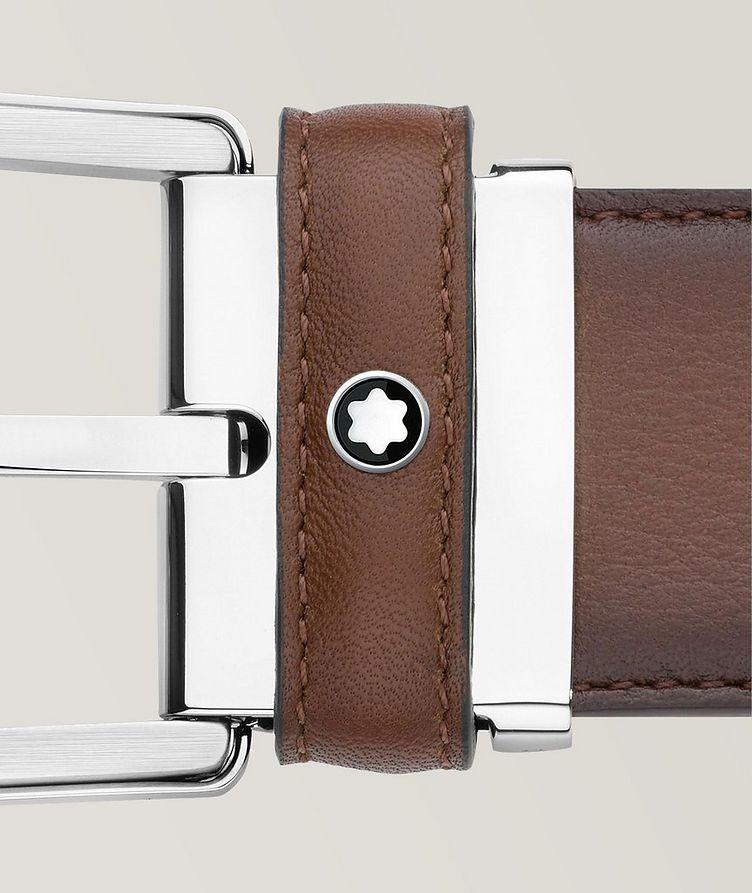 Horseshoe Buckle 35 mm Leather Belt image 1