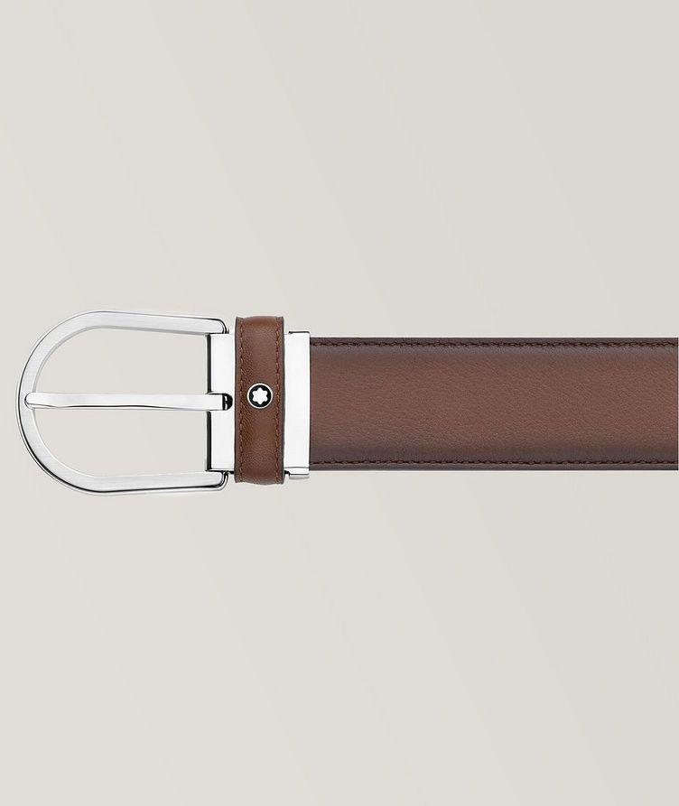 Horseshoe Buckle 35 mm Leather Belt image 2