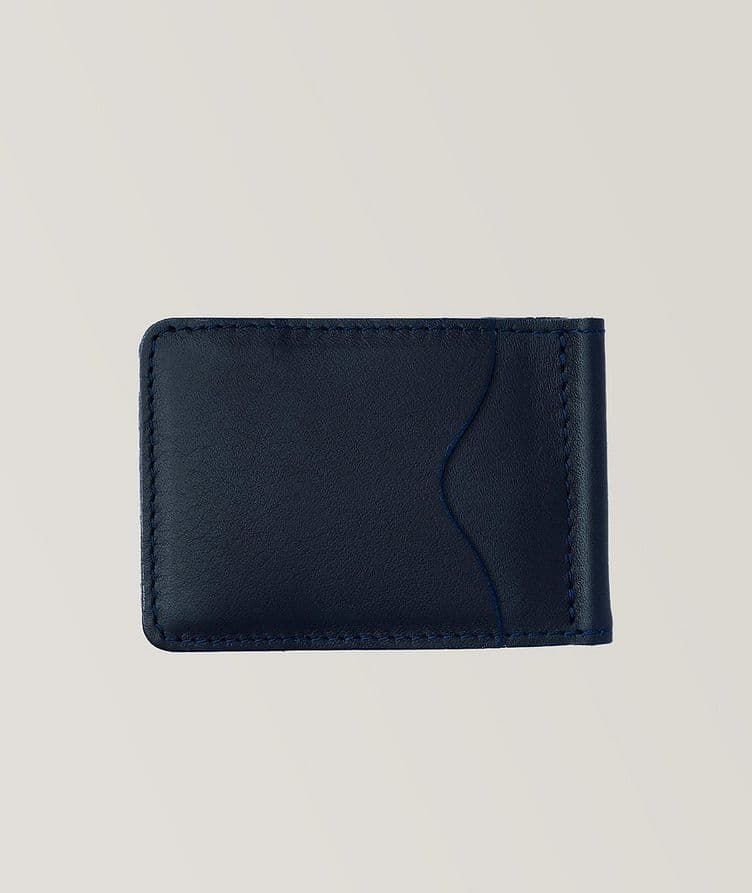 Slim Leather Wallet With Money Clip image 1