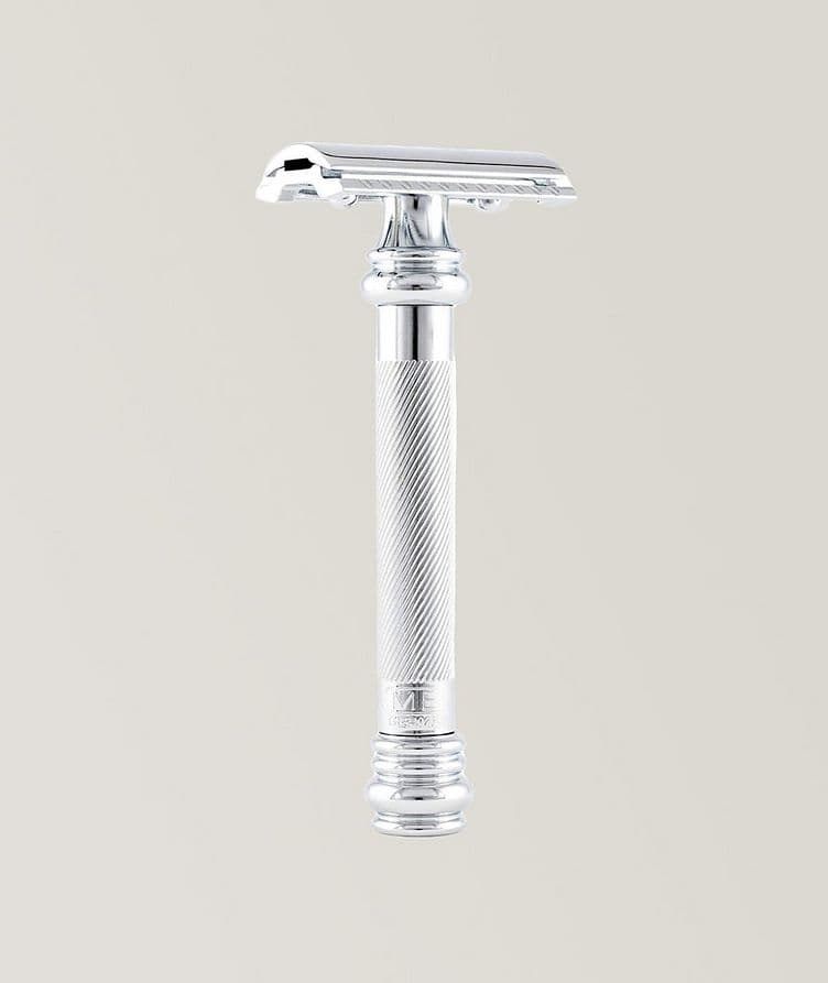  Double Edge Safety Razor, Straight Cut, Extra Long Handle image 0