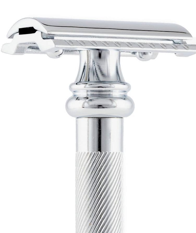  Double Edge Safety Razor, Straight Cut, Extra Long Handle image 1