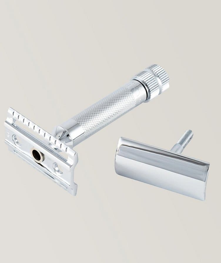  Double Edge Safety Razor, Straight Cut, Extra Thick Handle image 2