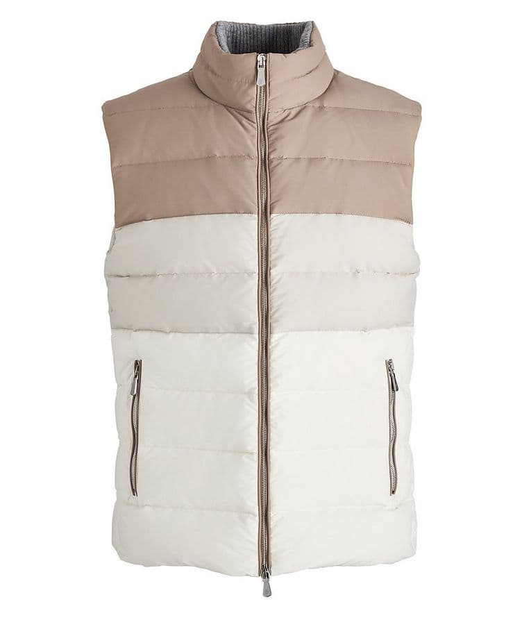 Two-Tone Quilted Down Vest image 0