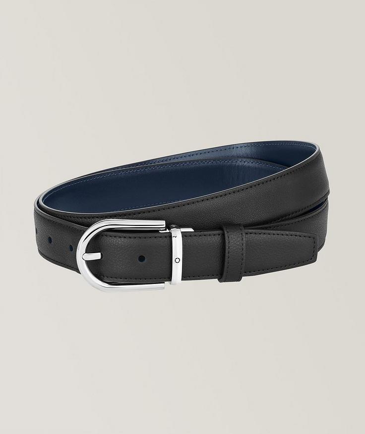 Montblanc Horseshoe Buckle Leather Belt