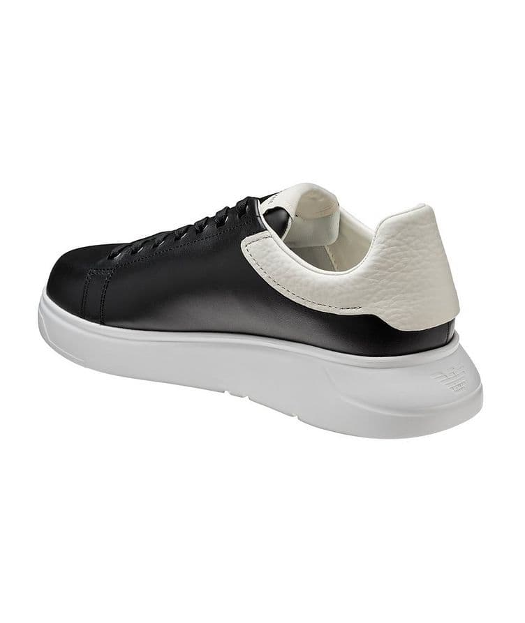 Chaussure sport en cuir avec logos image 1