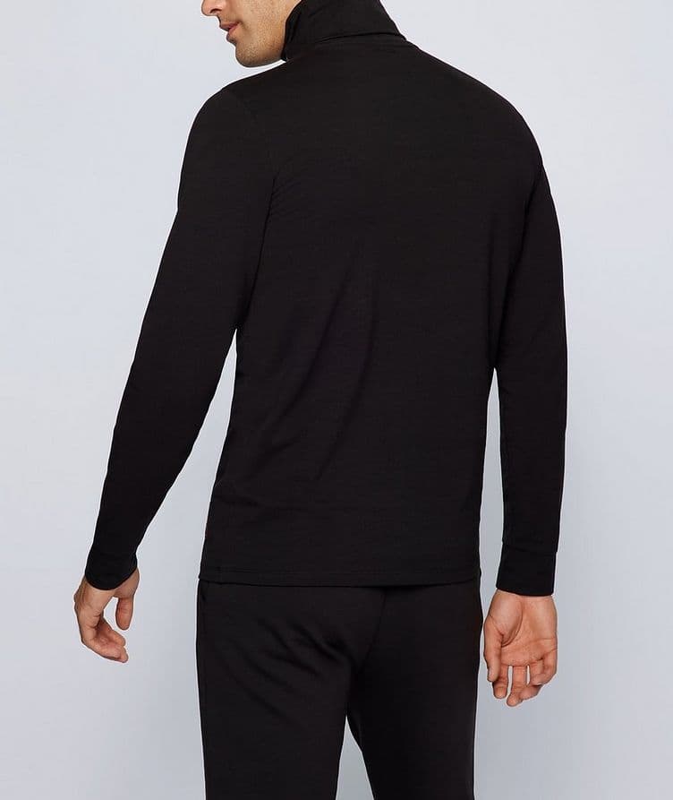 BOSS X NBA Logo Stretch-Cotton Turtleneck image 2