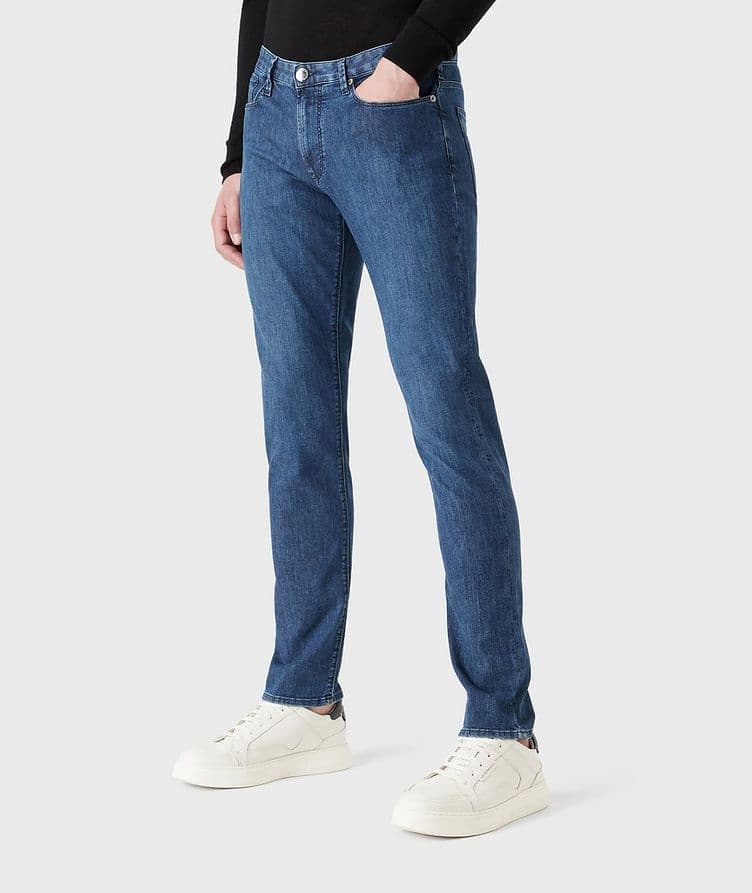 J06 Slim-Fit Cotton-Blend Jeans image 1