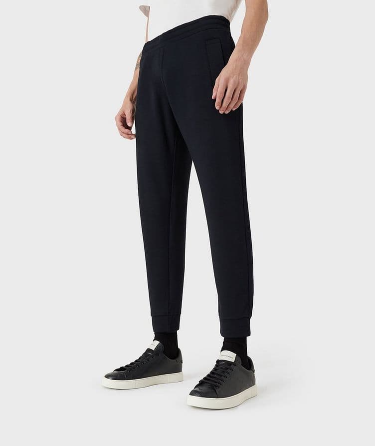 Modal-Cotton Jersey Fleece Joggers image 1