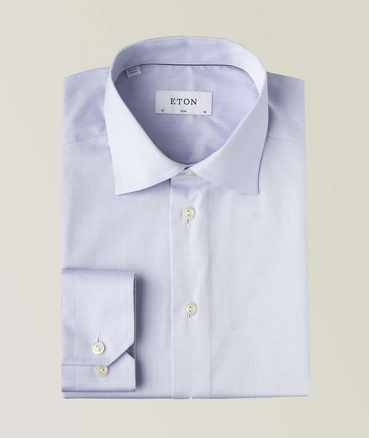 Slim-Fit Cotton Twill Dress Shirt image 0