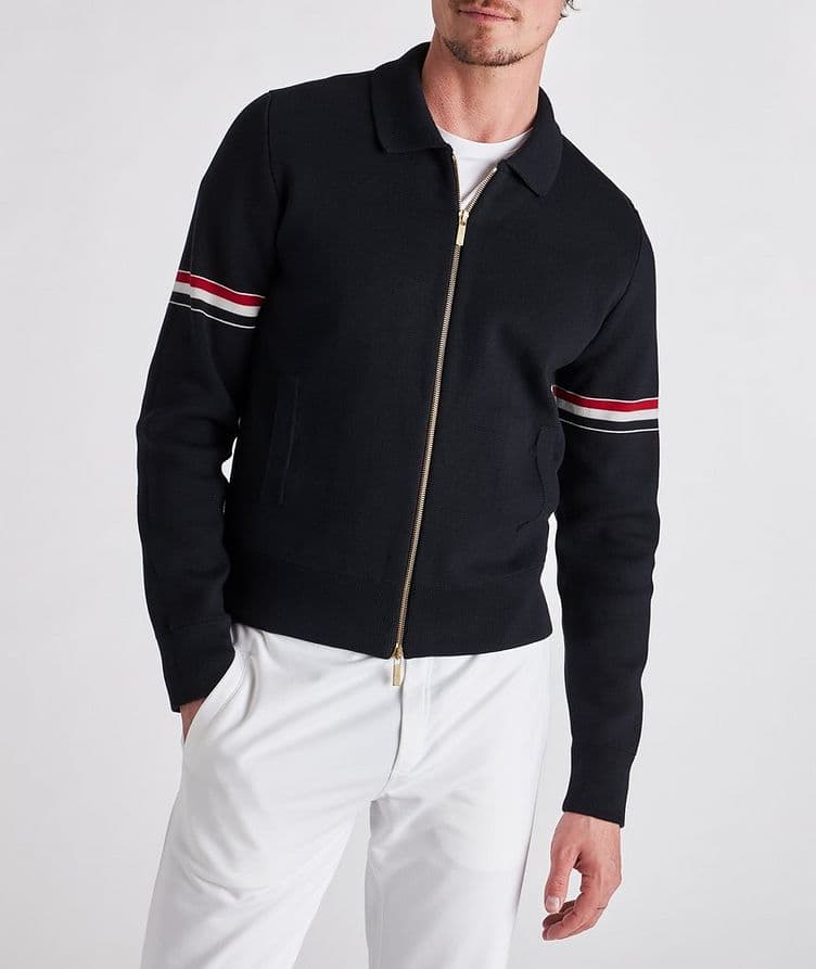 Cotton Zip-Up Sweater image 1