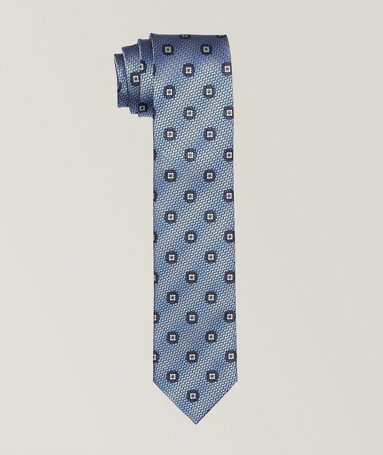 Neat-Printed Silk Tie image 0