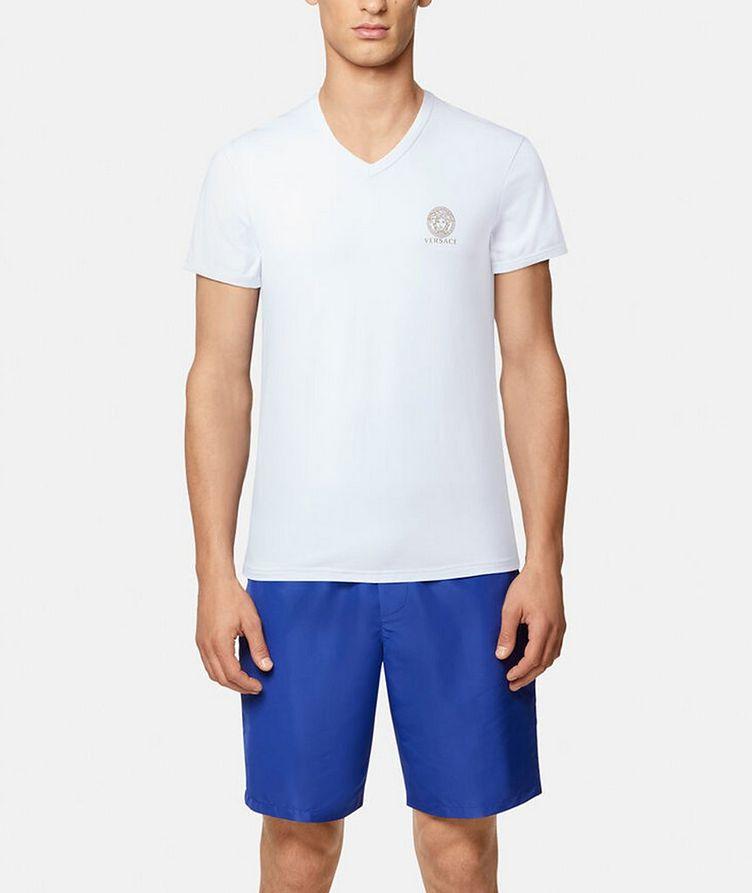 Maillot de corps en coton extensible avec logo de Méduse image 1