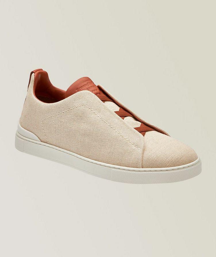 Triple Stitch Canvas Slip-On Sneakers image 0