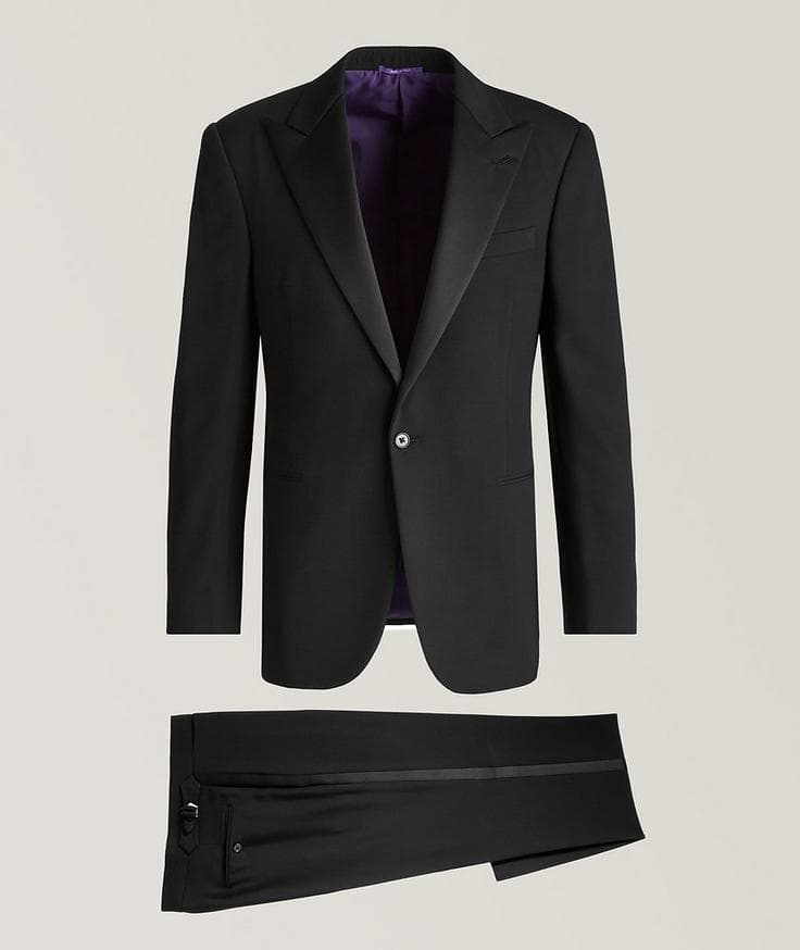 Ralph Lauren Purple Label Gregory Handmade Barathea Peak Tuxedo