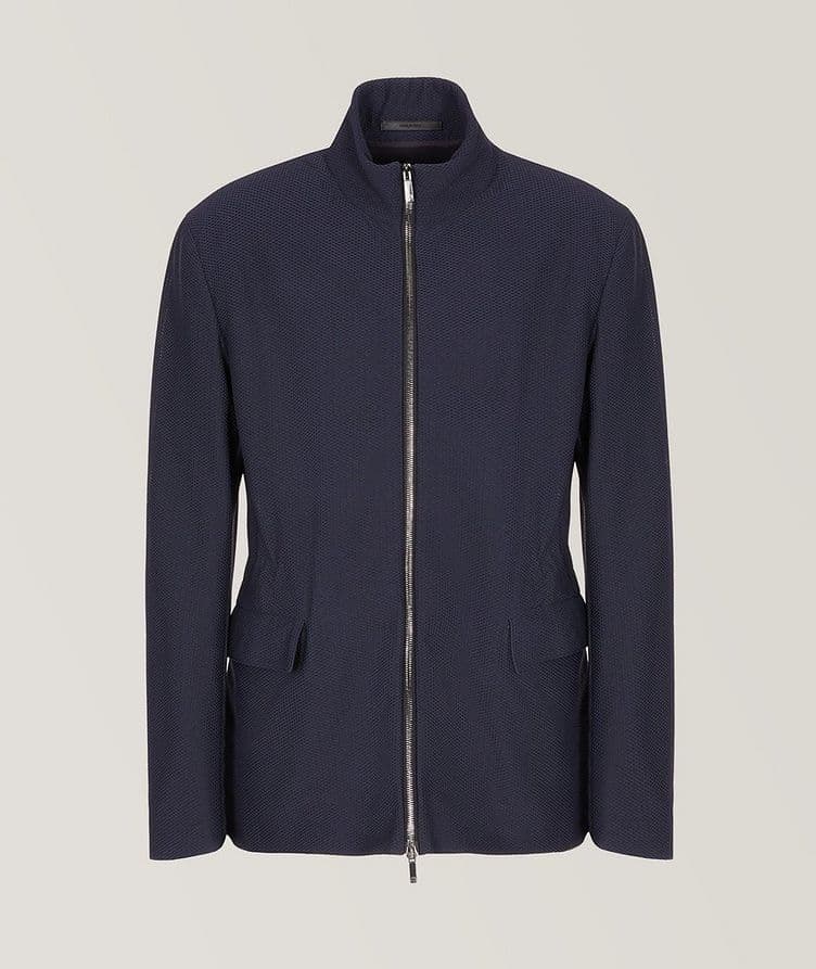 Technical Full-Zip Waffle Jacket image 0