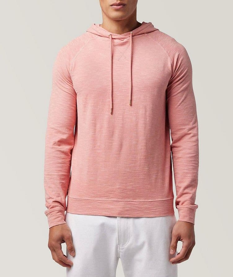 Slub Cotton Hooded Sweater image 0