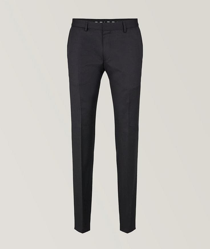 BOSS Pantalon en laine vierge à cordon