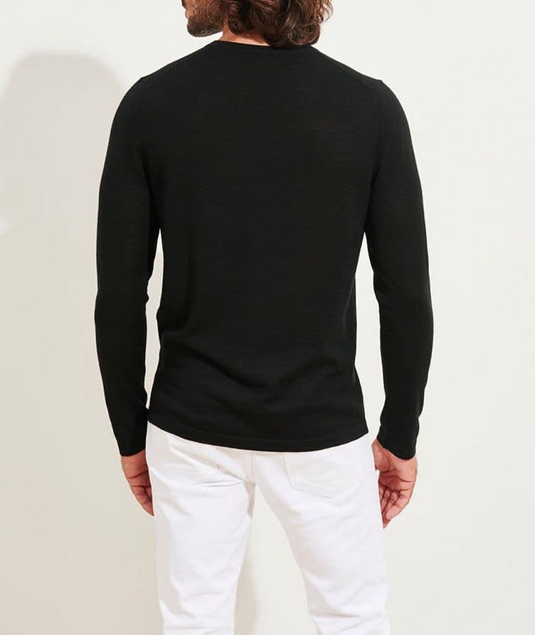 Extra-Fine Merino Wool V-Neck Sweater image 2