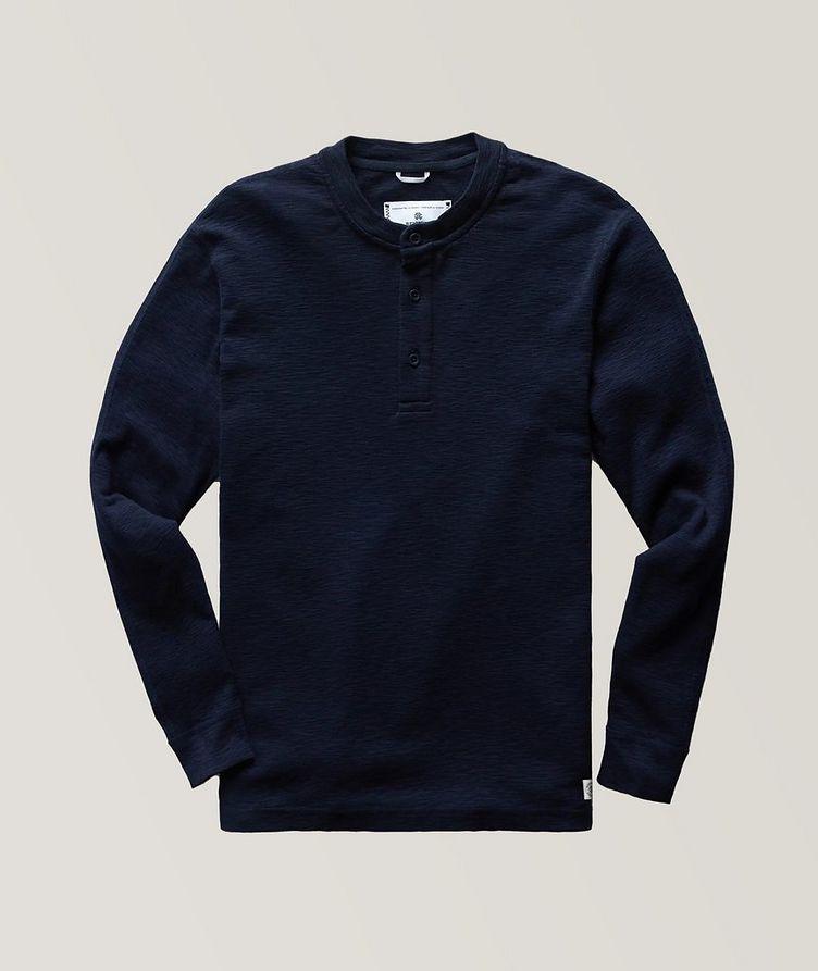 Cotton Slub Long Sleeve Henley  image 0