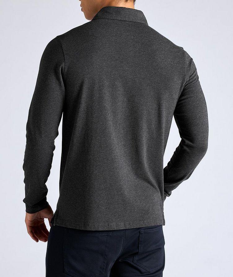 Long-Sleeve Stretch-Cotton Polo image 2