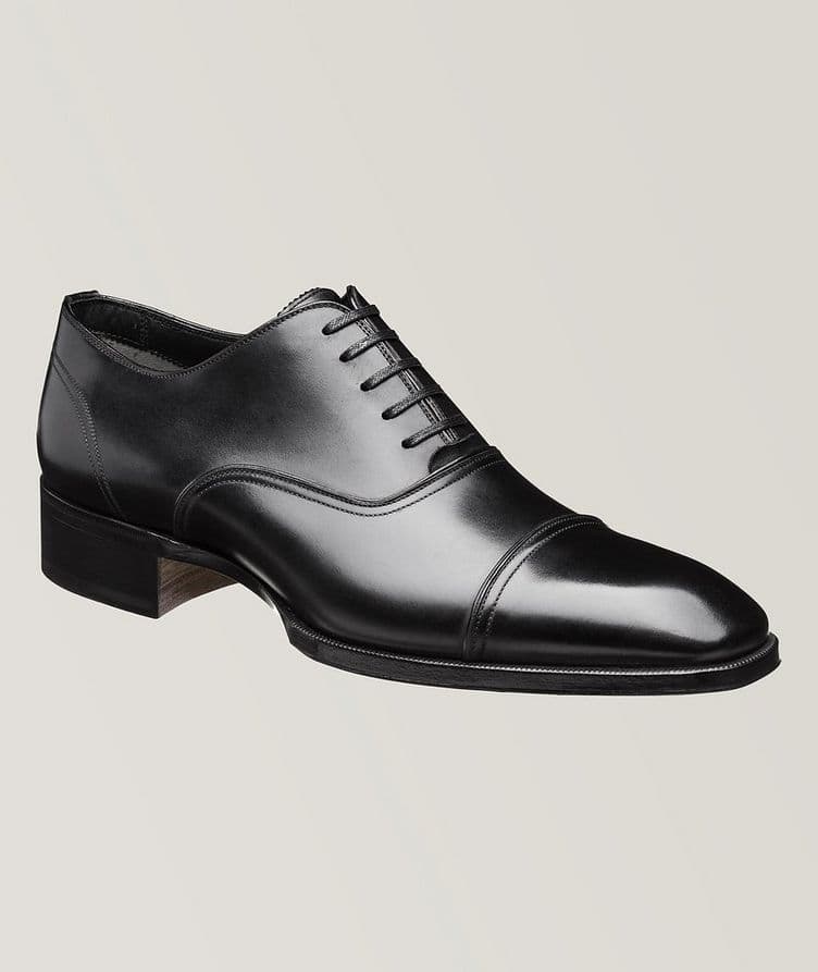 Leather Cap-Toe Oxfords image 0