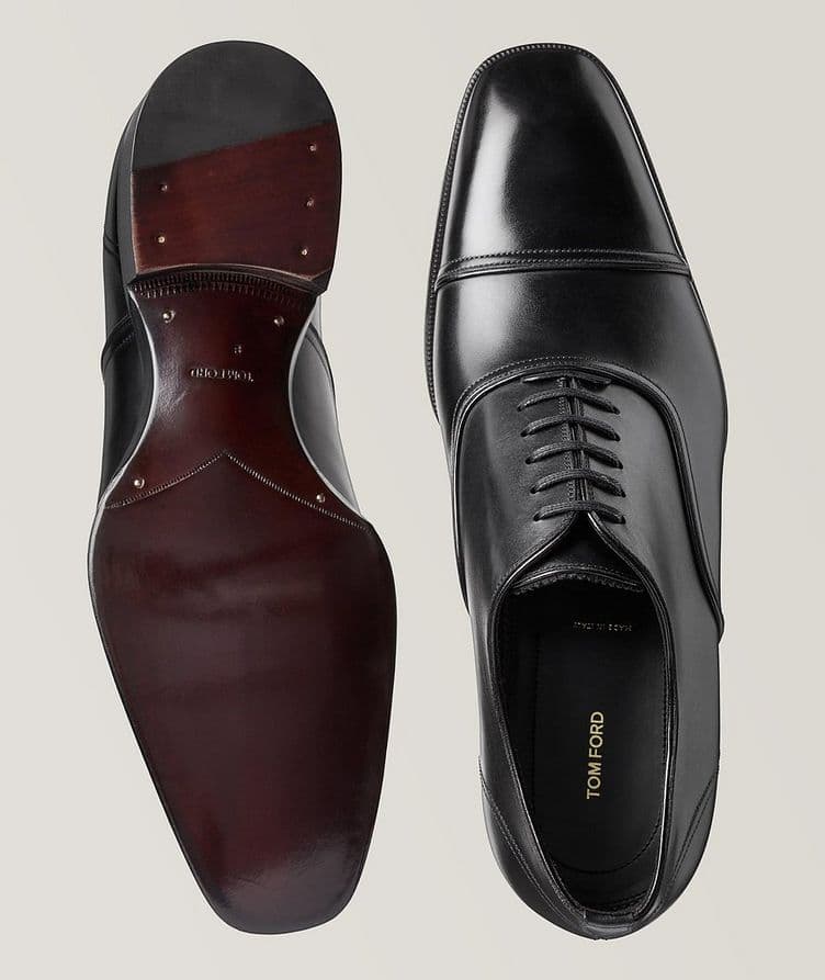 Leather Cap-Toe Oxfords image 2