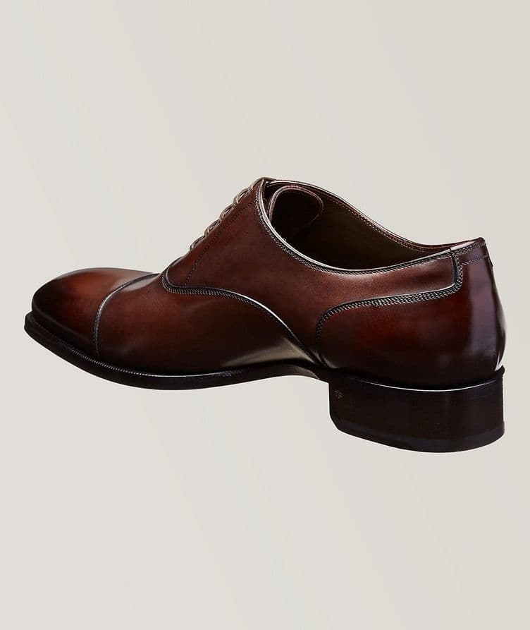 Leather Cap-Toe Oxfords image 1