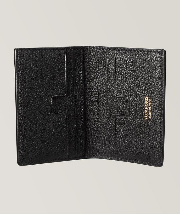 Logo Embossed Bi-Fold Leather Wallet image 1