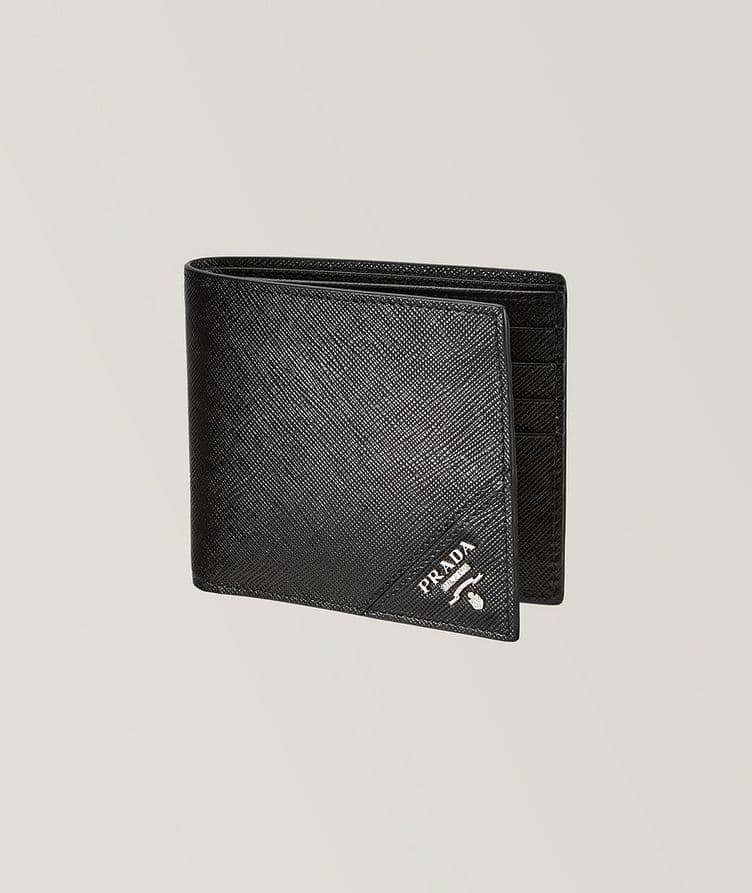 Saffiano Leather Emblem Bifold Wallet image 0