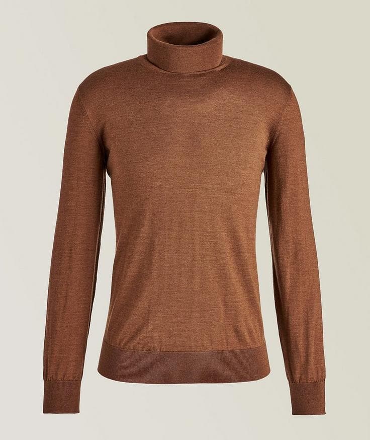 Zegna Cashseta Light Cashmere-Silk Turtleneck