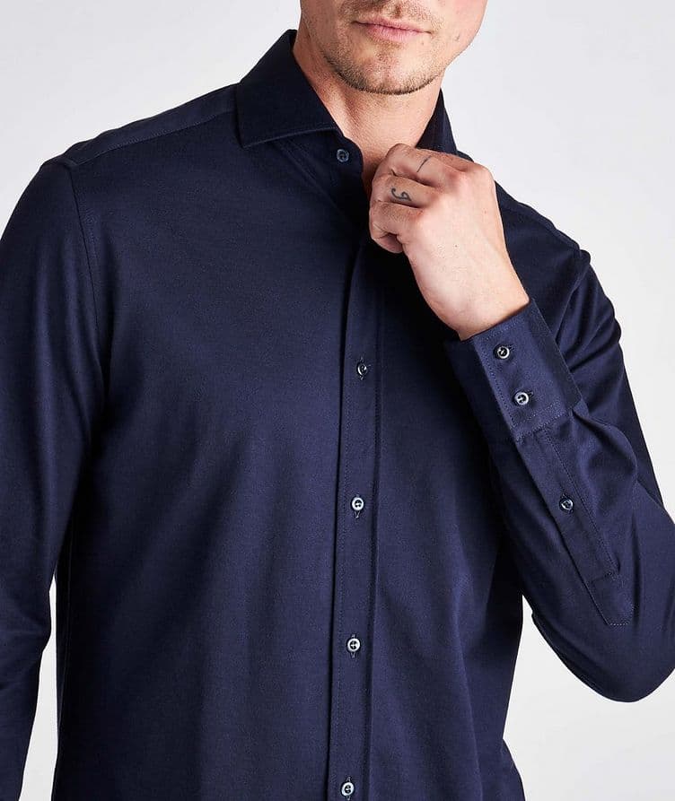 Chemise décontractée en coton piqué image 3