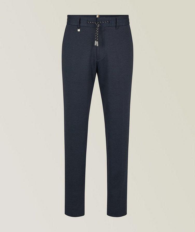 Drawstring Seersucker Stretch-Cotton Trousers image 0