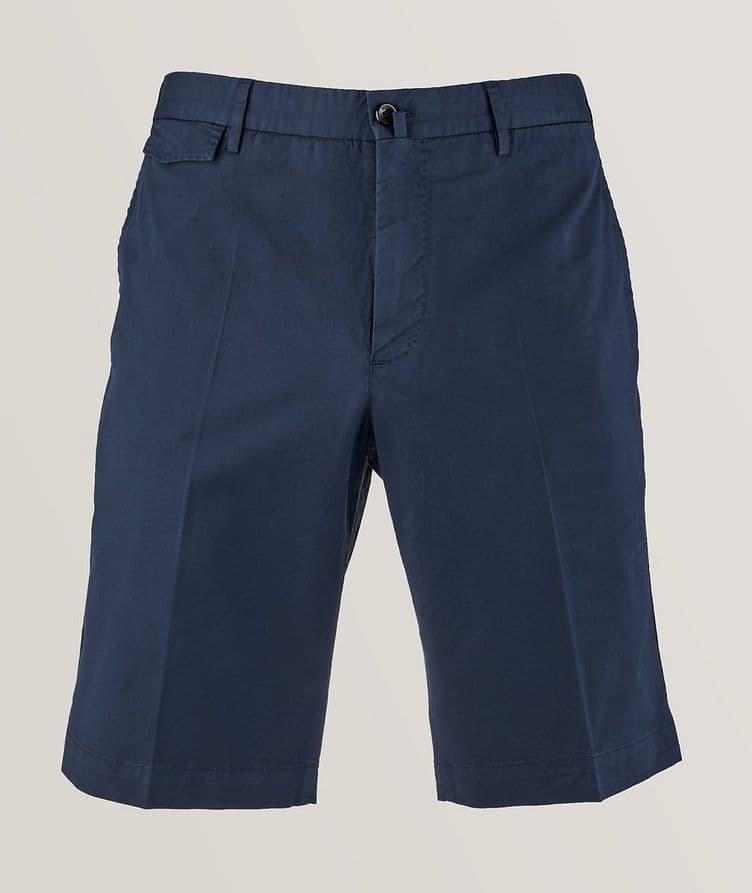 Cotton-Stretch Gab Bermuda Shorts image 0