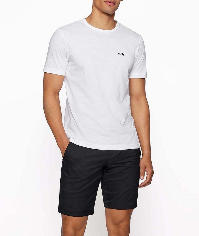 Contrast Curved Logo Cotton T-Shirt image 2