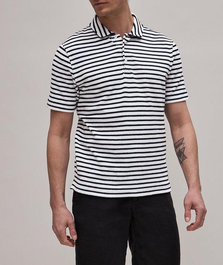 Stripe Terry Cotton Polo image 2