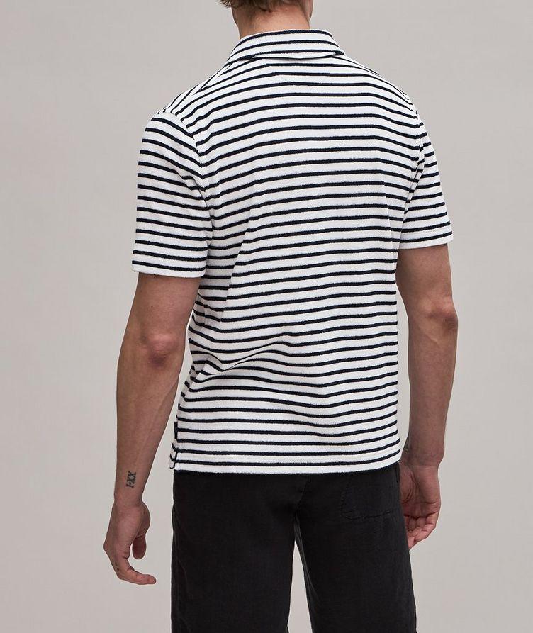 Stripe Terry Cotton Polo image 3