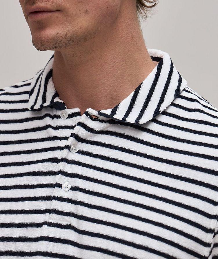 Stripe Terry Cotton Polo image 4