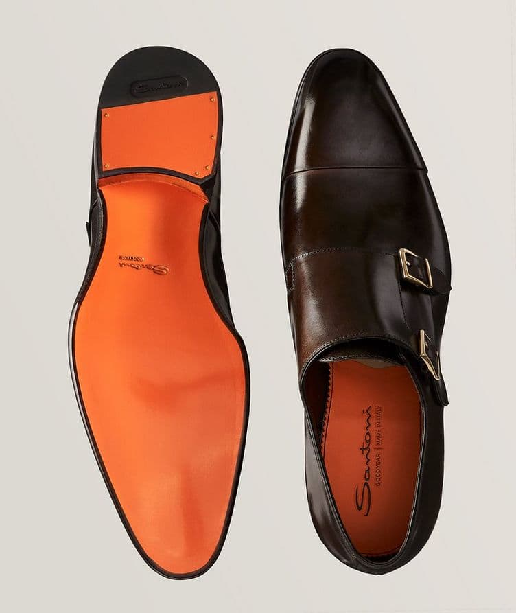 Carter Burnished Leather Double Monkstraps image 2