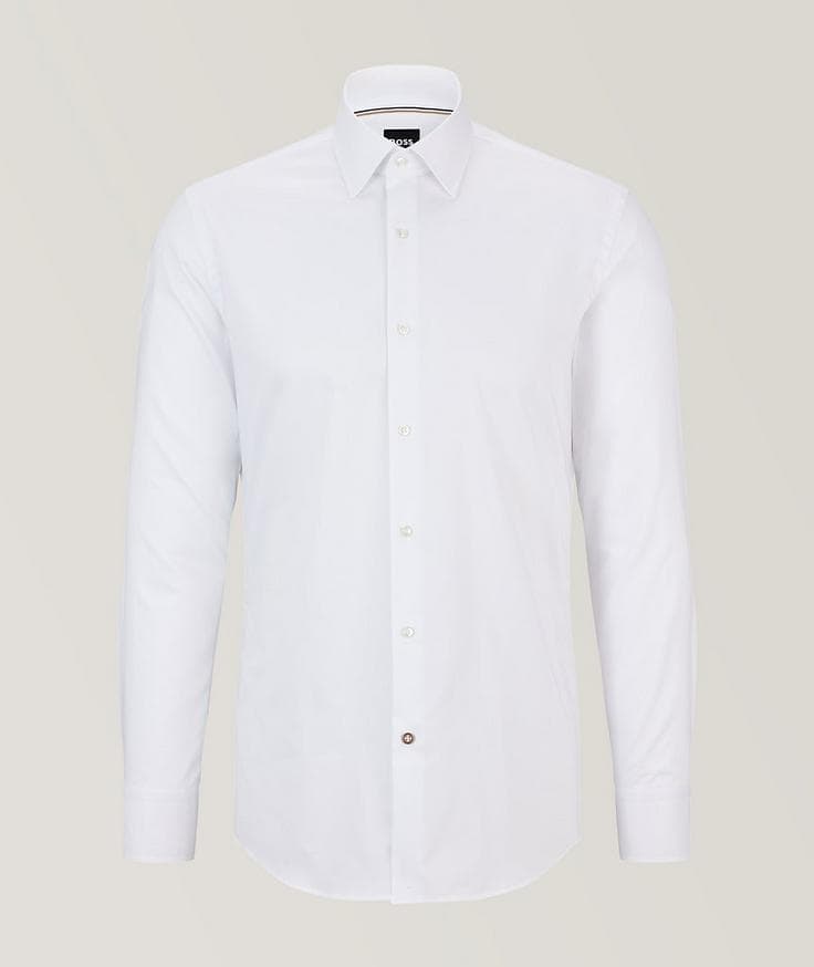 BOSS Slim-Fit Solid Dress Shirt