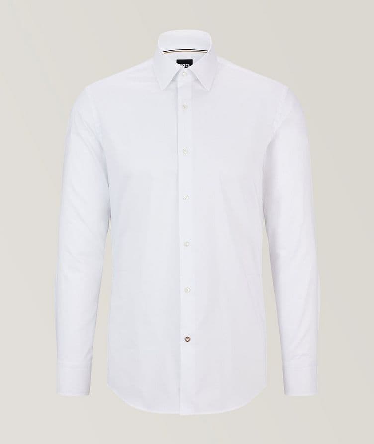 Slim-Fit Solid Dress Shirt image 0