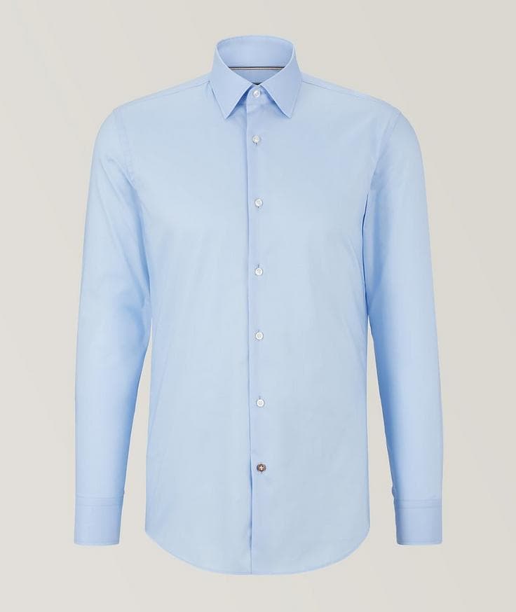 BOSS Slim-Fit Solid Dress Shirt