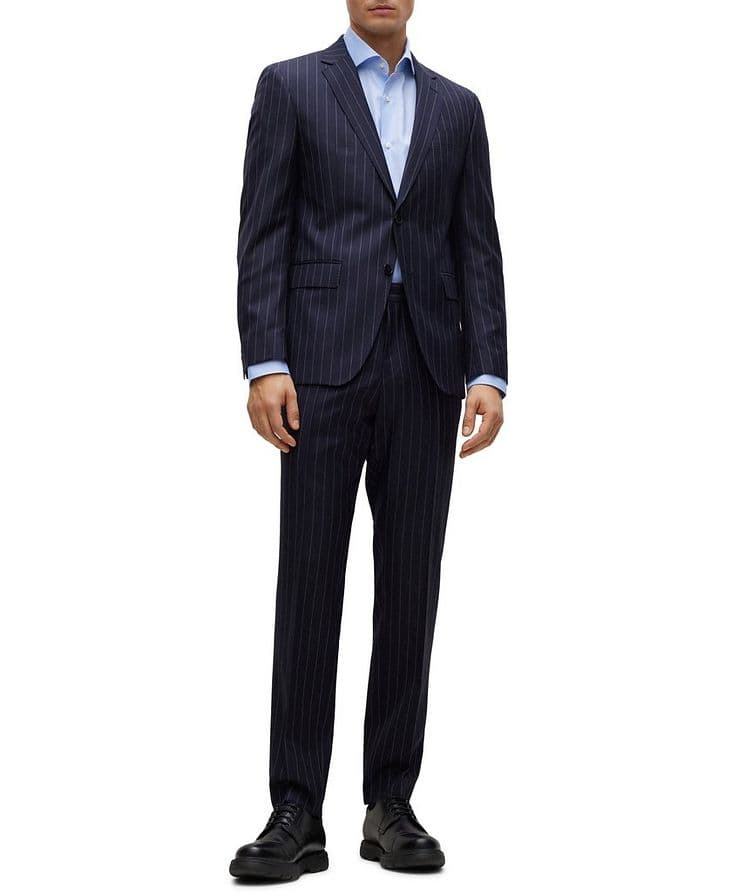 Regular-Fit Stretch-Twill Dress Shirt image 1