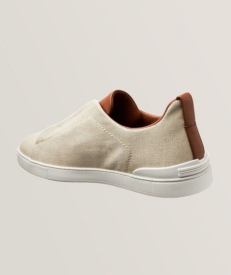 Canvas Triple Stitch Low Top Sneakers image 1