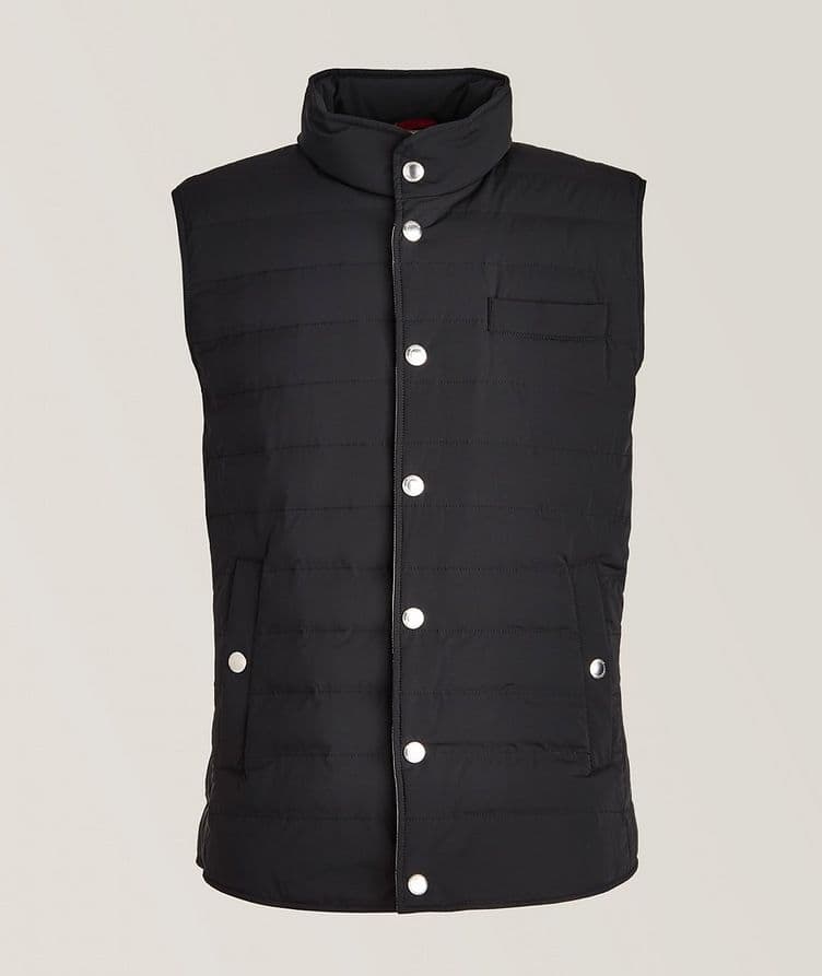 Water-Repellent Nylon Down Quilted Vest image 0