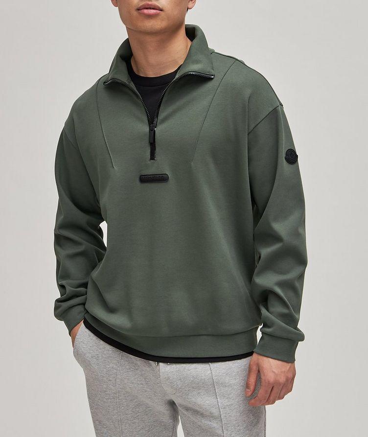 Long-Sleeve Turtleneck Quarter Zip Sweatshirt image 2