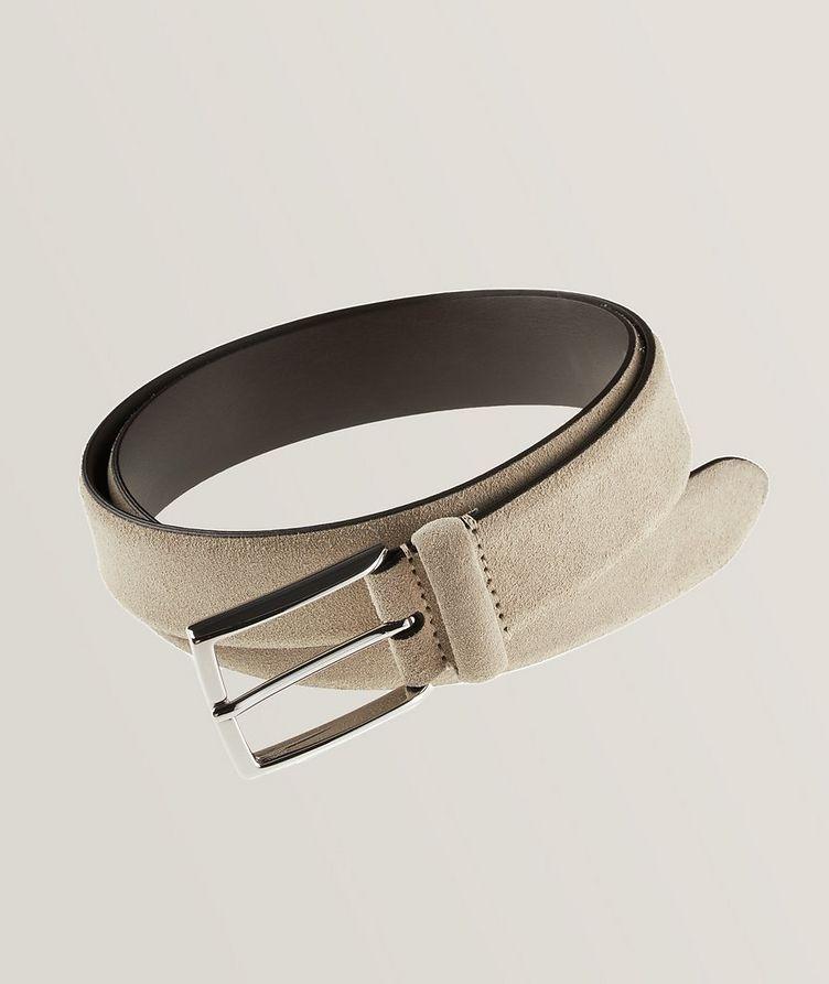 Suede Square Pin-Buckle Belt image 0