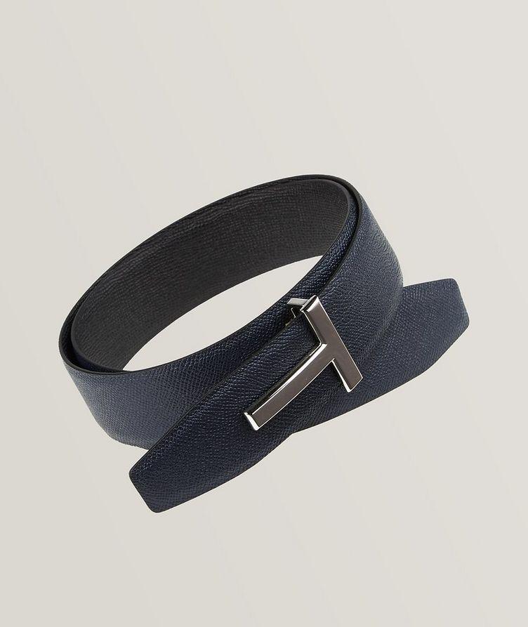 Reversible Grain Leather Textured Belt image 0