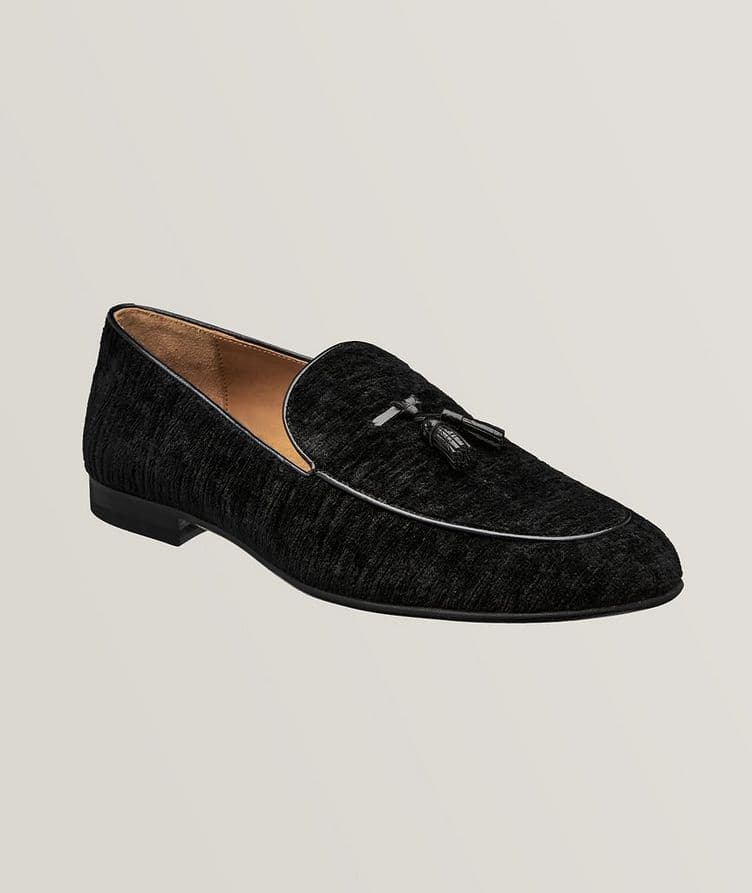 Liam Tassel Velvet Loafers image 0